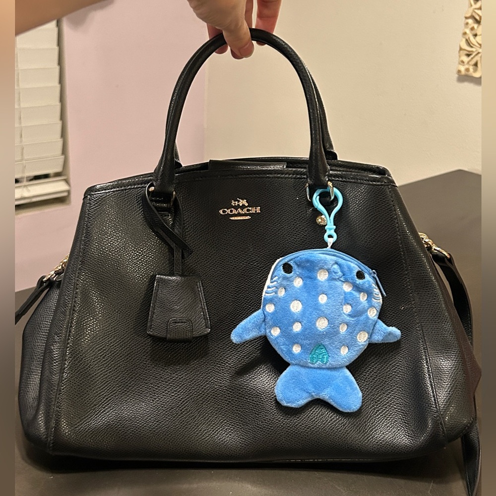 🦈NEW Shark Bag Charm/ Keychain Mini Pouch Bag Cles Cute Whale Shark Blue White